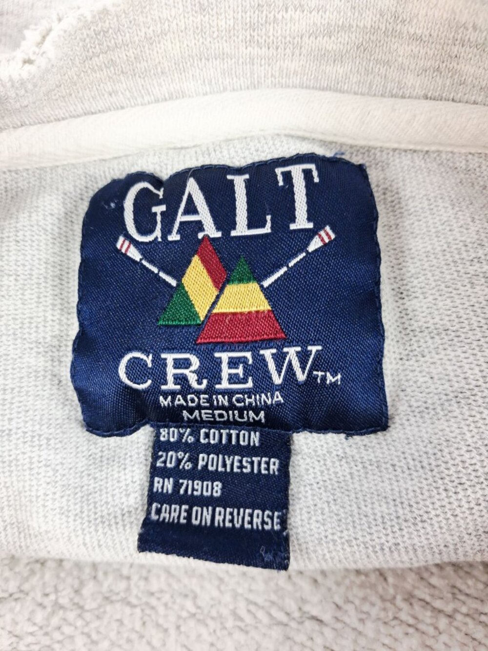 VTG Distressed Galt Medium Penn State Nittany Lions Gray Sweatshirt College 90s - Picture 3 of 16